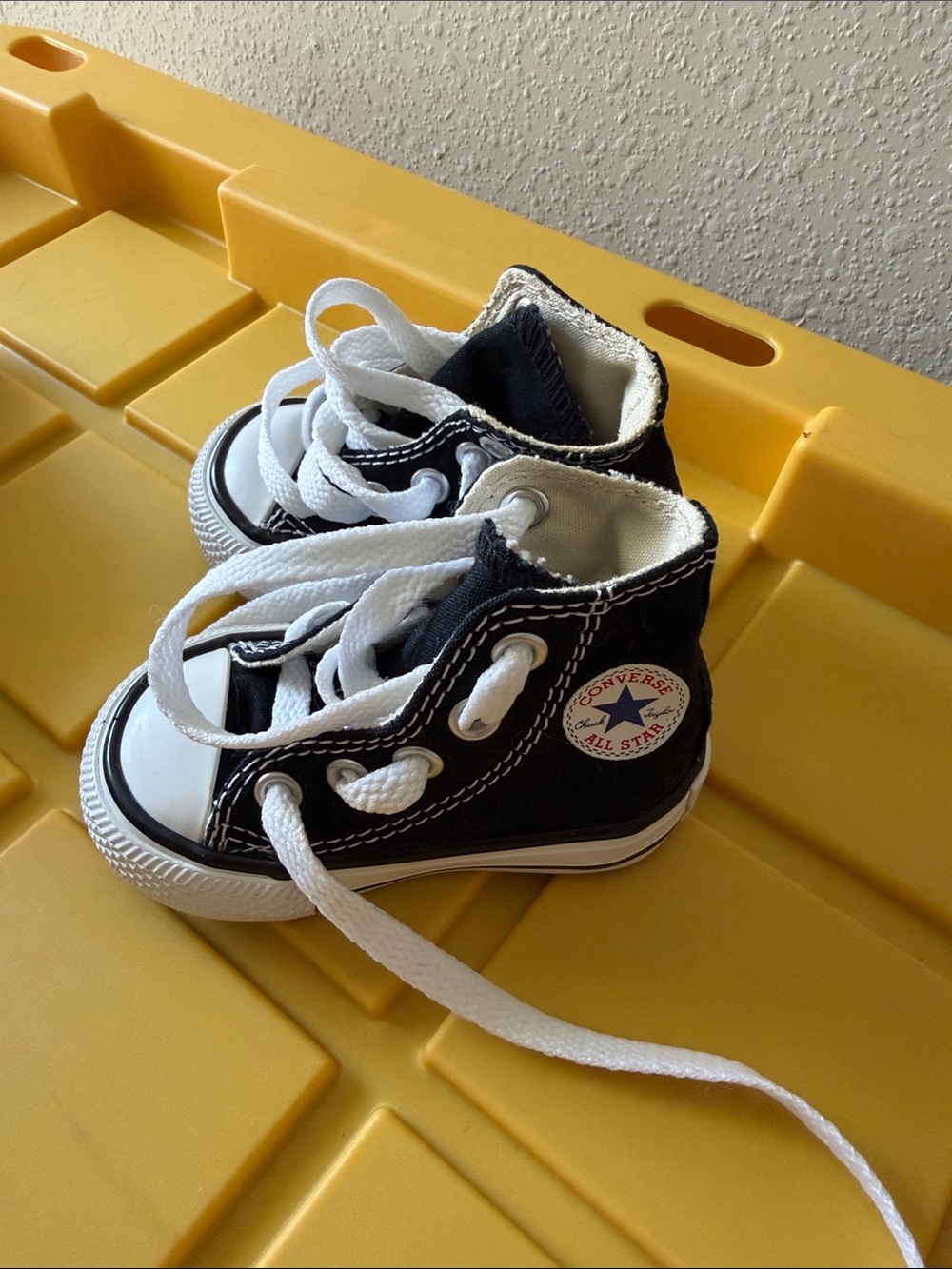Converse Kids Black and White High Top Sneakers